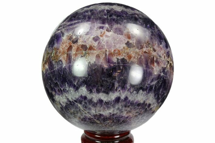 Polished Chevron Amethyst Sphere - Morocco #97706